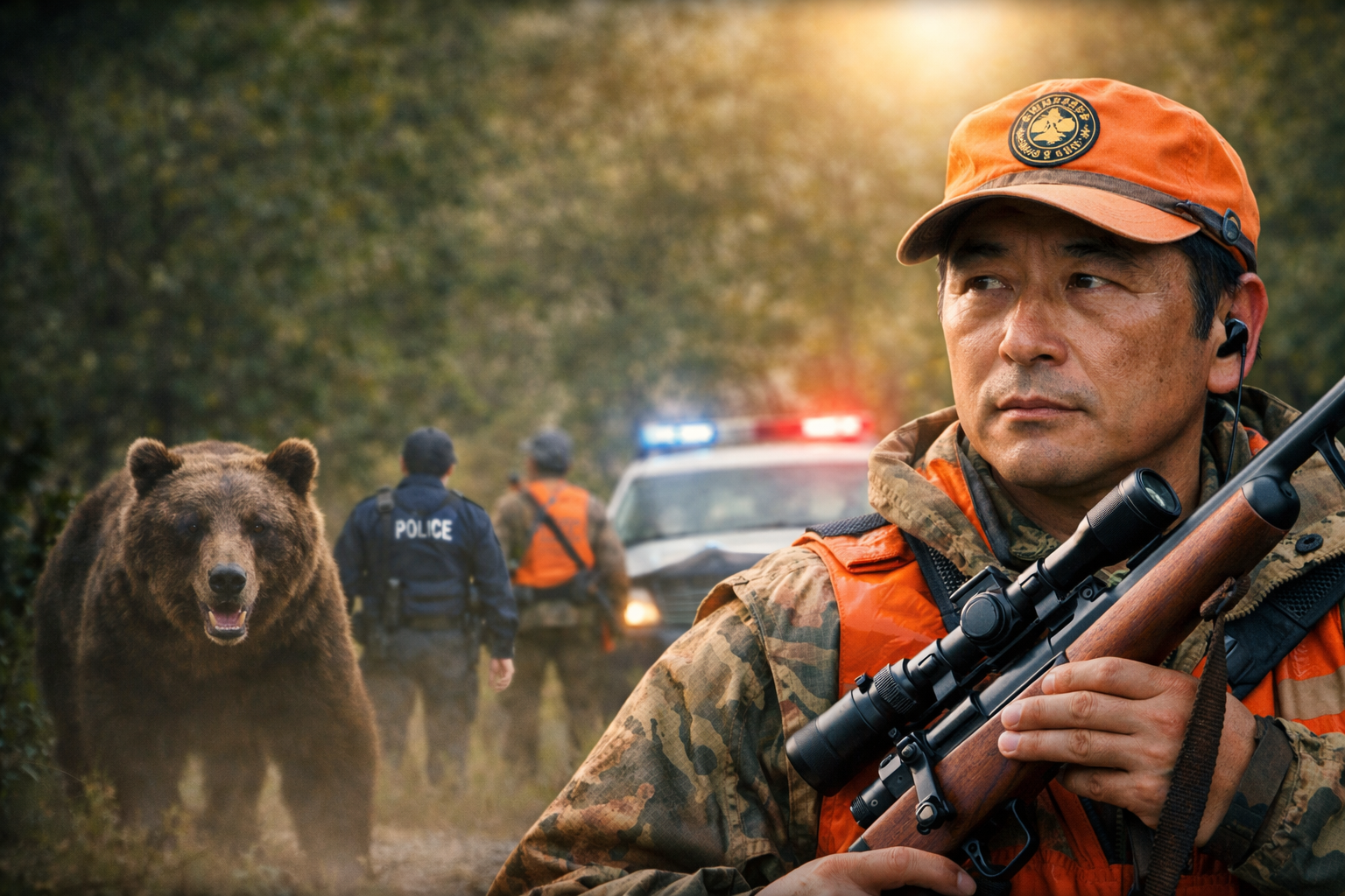 クマが住宅街に来る時代の、ハンターの話。